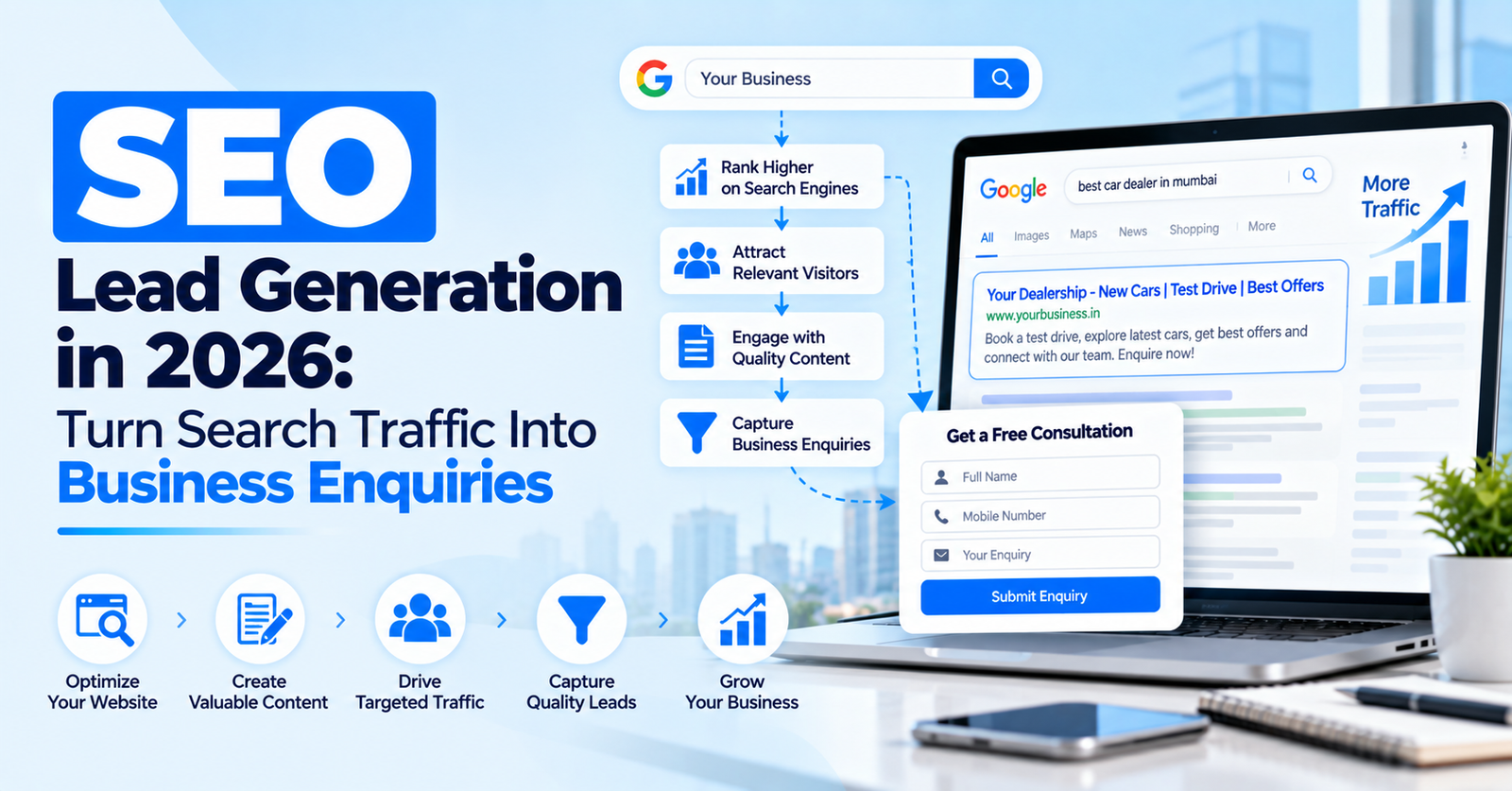 SEO Lead Generation in 2026: Turn Search Traffic Into Business Enquiries